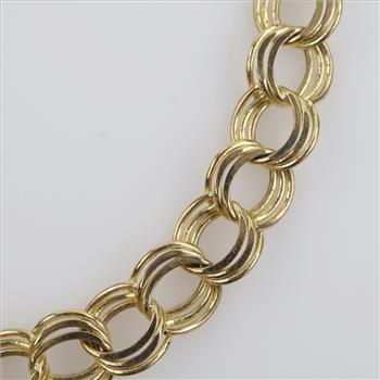 10kt Gold Curb Chain Bracelet