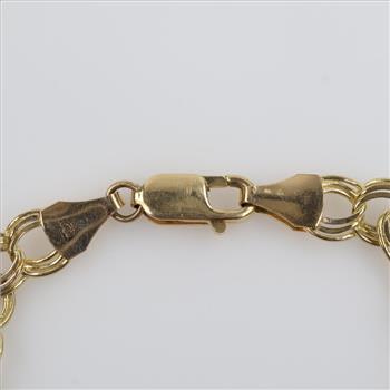 10kt Gold Curb Chain Bracelet