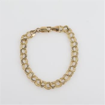 10kt Gold Curb Chain Bracelet