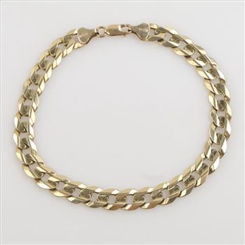 10kt Gold Curb Chain Bracelet