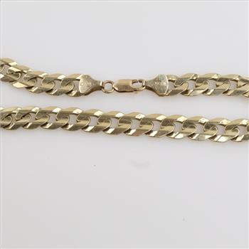 10kt Gold Curb Chain Bracelet
