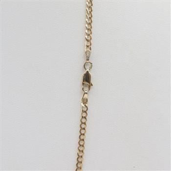 10kt Gold Curb Chain Necklace