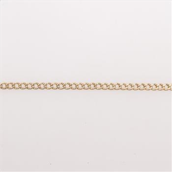 10kt Gold Curb Chain Necklace