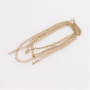 10kt Gold Curb Chain Necklace