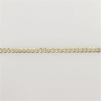 10kt Gold Curb Chain Necklace