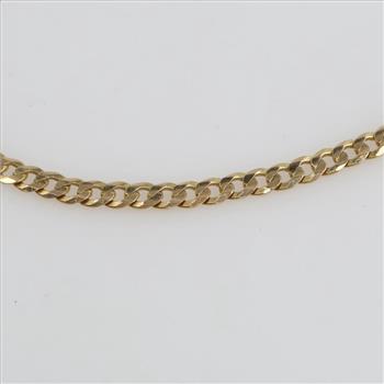 10kt Gold Curb Chain Necklace