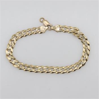 10kt Gold Curb Link Bracelet