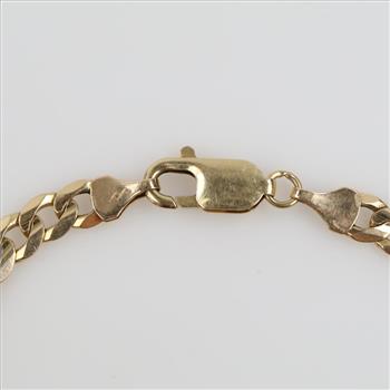 10kt Gold Curb Link Bracelet