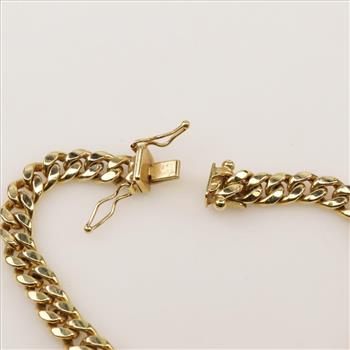 10kt Gold Curb Link Bracelet