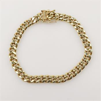 10kt Gold Curb Link Bracelet