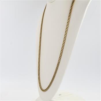 10kt Gold Curb Link Chain Necklace