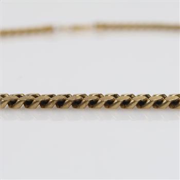 10kt Gold Curb Link Chain Necklace