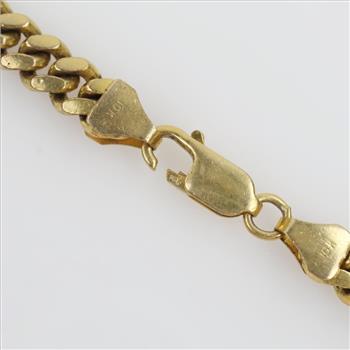 10kt Gold Curb Link Chain Necklace