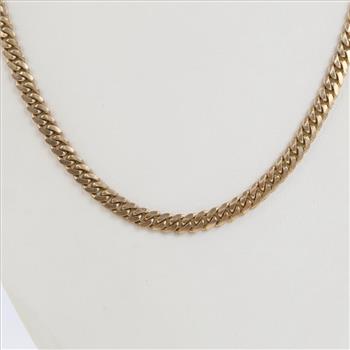 10kt Gold Curb Link Necklace