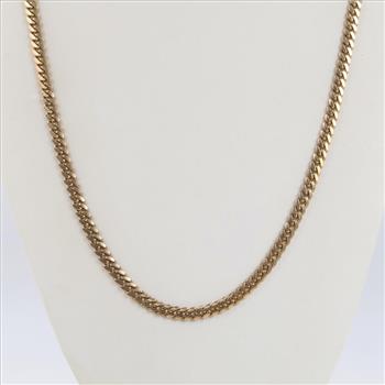 10kt Gold Curb Link Necklace