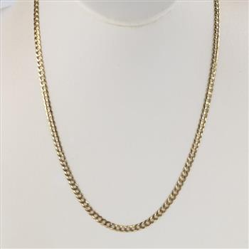 10kt Gold Curb Link Necklace