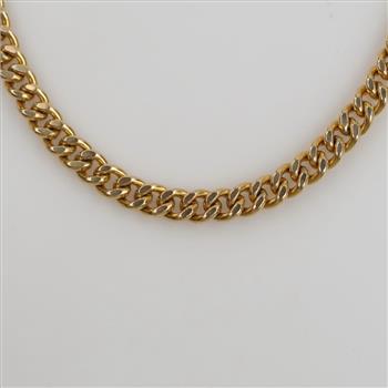 10kt Gold Curb Link Necklace