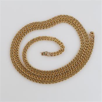 10kt Gold Curb Link Necklace