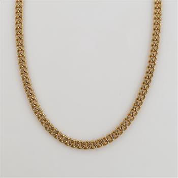 10kt Gold Curb Link Necklace