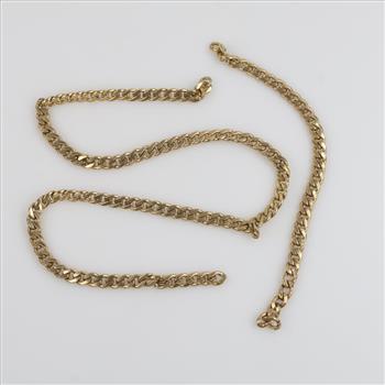 10kt Gold Curb Necklace