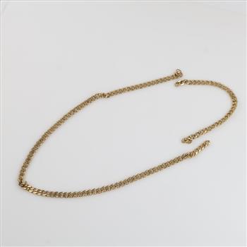 10kt Gold Curb Necklace