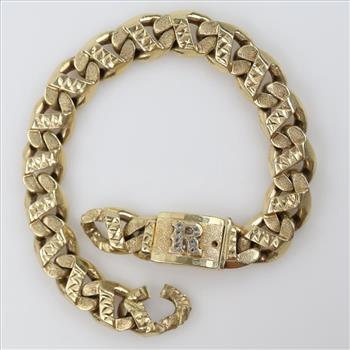 10kt Gold CZ Stone Bracelet