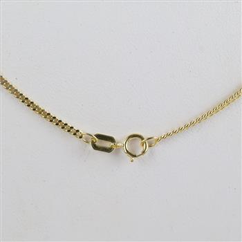 10kt Gold Delicate Curb Chain Necklace