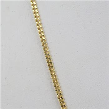 10kt Gold Delicate Curb Chain Necklace