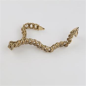 10kt Gold Diamond Accent Bracelet