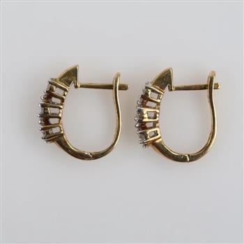 10kt Gold Diamond Accent Earrings
