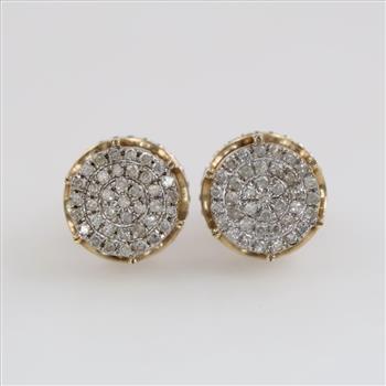 10kt Gold Diamond Accent Earrings