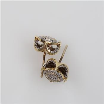 10kt Gold Diamond Accent Earrings