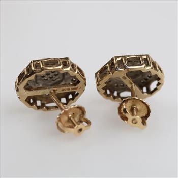 10kt Gold Diamond Accent Earrings