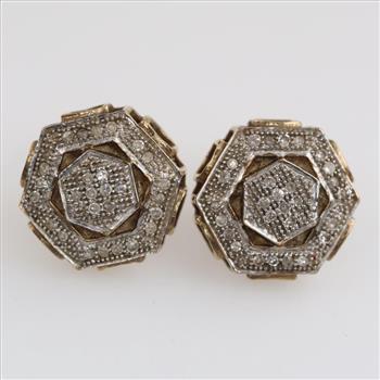 10kt Gold Diamond Accent Earrings