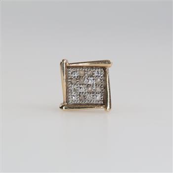 10kt Gold Diamond Accent Earrring