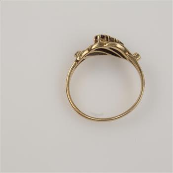 10kt Gold Diamond Accent Multicorlored Stone Ring
