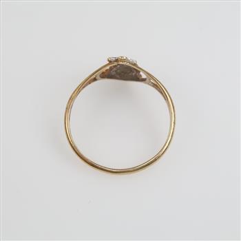 10kt Gold Diamond Accent Religious Ring