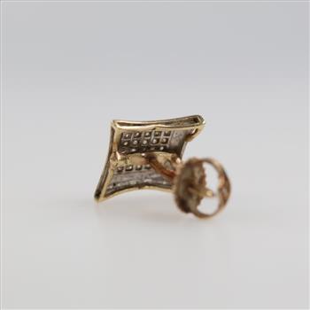 10kt Gold Diamond Accent Single Earring