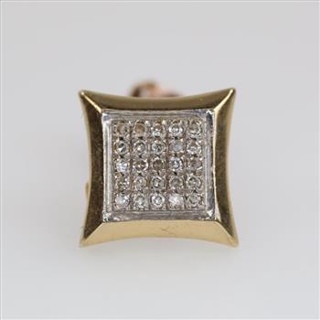10kt Gold Diamond Accent Single Earring