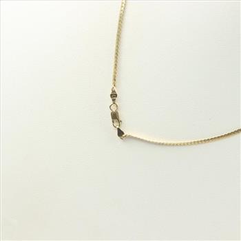 10kt Gold Diamond And Emerald  Necklace