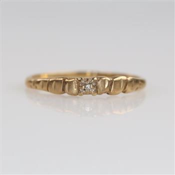 10kt Gold Diamond Band