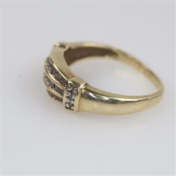 10kt Gold Diamond Band