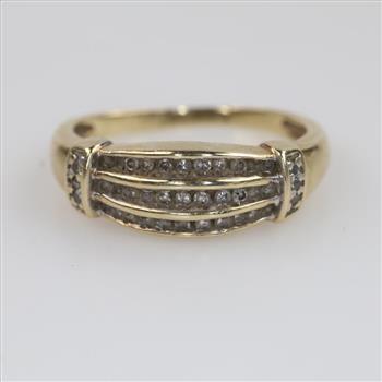 10kt Gold Diamond Band