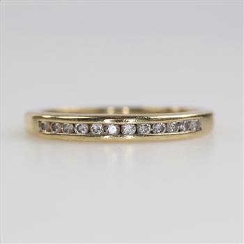 10kt Gold Diamond Band