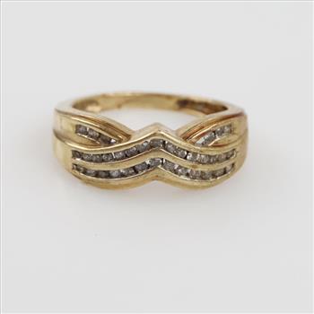 10kt Gold Diamond Band