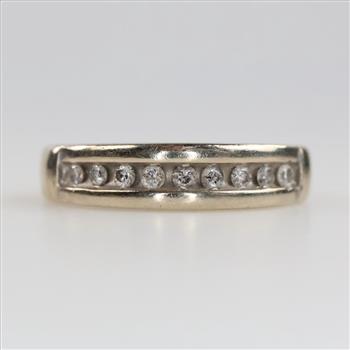 10kt Gold Diamond Band