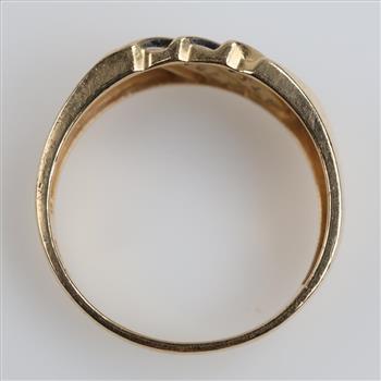 10kt Gold Diamond Band
