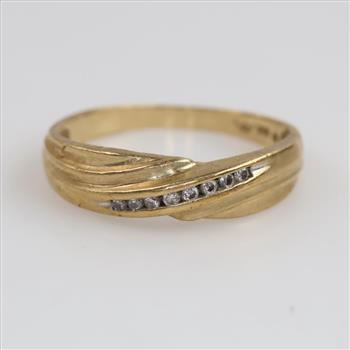 10kt Gold Diamond Band