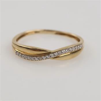 10kt Gold Diamond Band