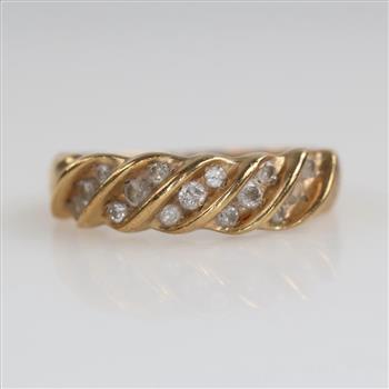 10kt Gold Diamond Band